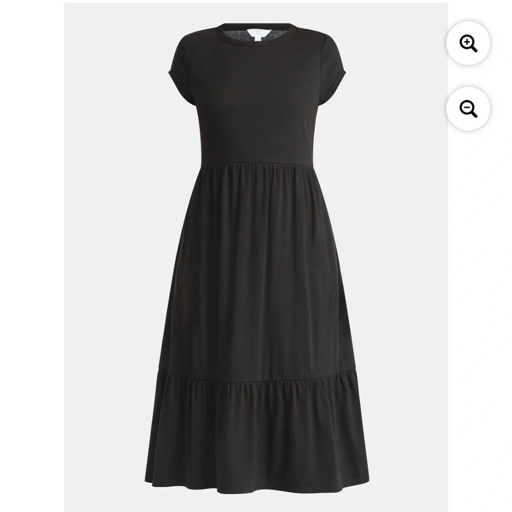 Time and Tru Women’s Black Tiered Dress Size XL NWT